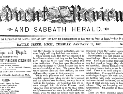 Sanctification Articles from the Review & Herald